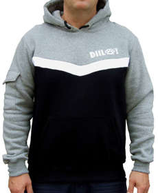 Bluza DIIL HEMP GRU HG kangurka POCKET